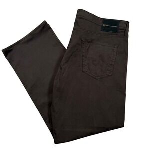 AG Adriano Goldschmied The Protégé Straight Leg Brown Pants Mens 40x34